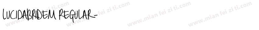 LucidaBriDem Regular字体转换